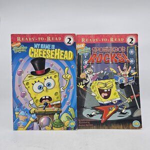 Redy to Read Level 2 SpongeBob SquarePants Rocks & My Name Is CheeseHead Books